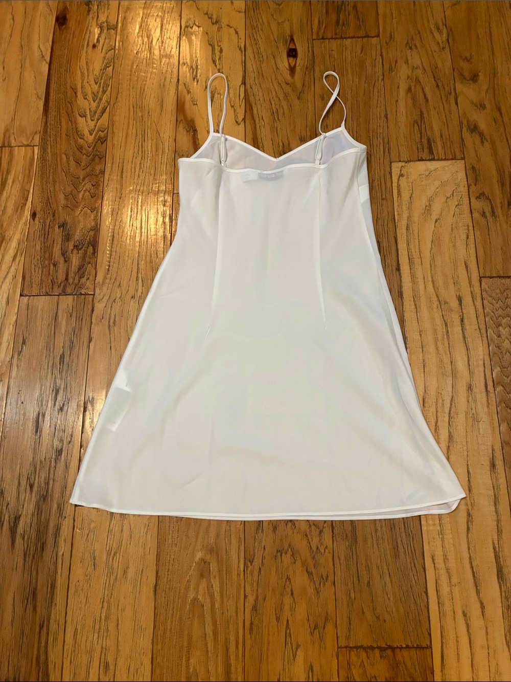 Self-Portrait White Floral Ciffon Midi Dress with Spaghetti Straps- size 2 - Picture 5 of 6